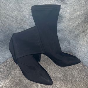 Booties, black, size 9.5, lightly worn
